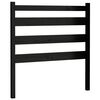 vidaXL sengeg&aelig;rde 106x4x100 cm massivt fyrretr&aelig; sort