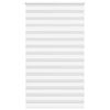 vidaXL zebragardin hvid 125x230 cm stofbredde 120,9 cm polyester