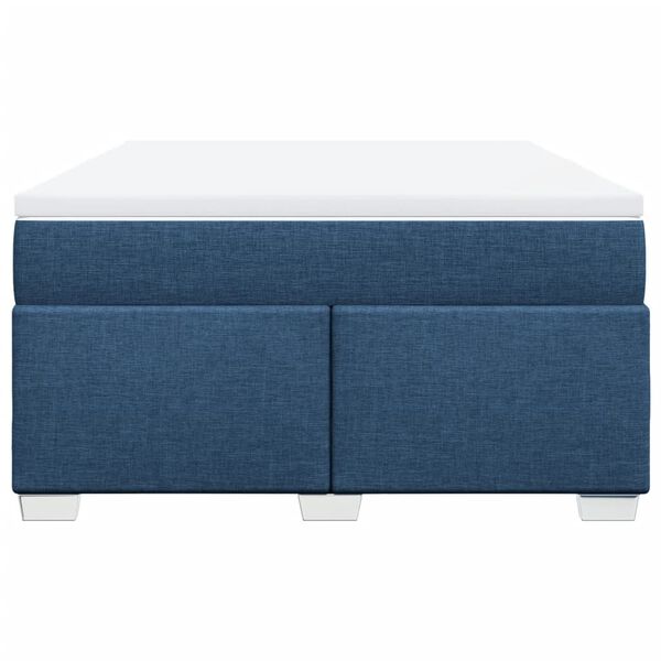 vidaXL kontinentalseng med madras 160x200 cm stof bl&aring;