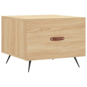 vidaXL sofabord 50x50x40 cm konstrueret tr&aelig; sonoma egetr&aelig;sfarve