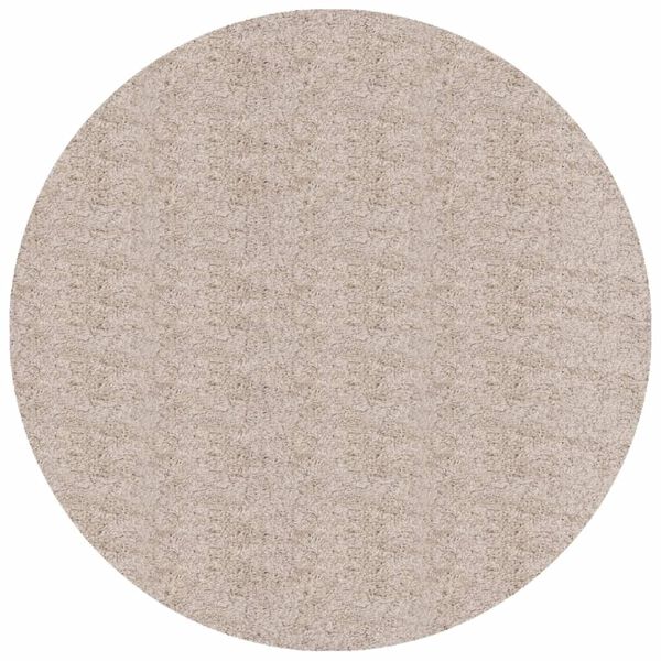vidaXL shaggy gulvt&aelig;ppe PAMPLONA &Oslash; 100 cm h&oslash;j luv beige