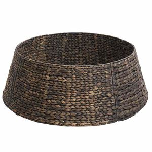 vidaXL Juletr&aelig;krave Rund Sort Dia. 60 x 22 cm Vandhyacint