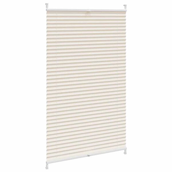 Plisseret blind 70x125 cm creme