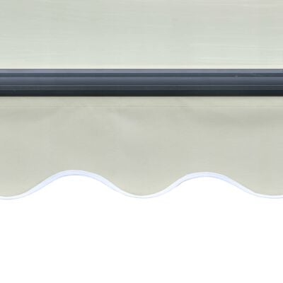 vidaXL foldemarkise med vindsensor & LED 600x300 cm cremefarvet