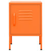 vidaXL natborde 2 stk. 35x35x51 cm st&aring;l orange