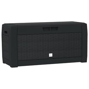 vidaXL opbevaringskasse til haven 119x48x60 cm polypropylen antracit