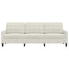 vidaXL 3-personers sofa 210 cm fl&oslash;jl cremefarvet
