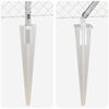 vidaXL Hegnspæl Sølv 10 x 0,8 m (40 x 40 mm net) Stål