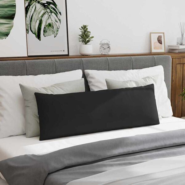 vidaXL Sofapuder 2 pcs Sort 120 x 40 cm Stof