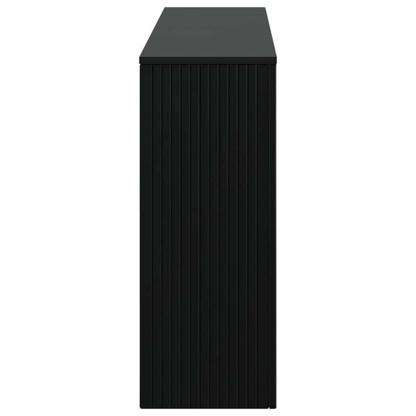 vidaXL Konsolbord Stribet Sort 155 x 29 x 74 cm Konstrueret tr&aelig;