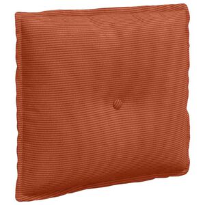 vidaXL Rygpude R&oslash;d orange 50 x 45 cm Velourstof