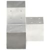 vidaXL stolpebeslag Y-form 4 stk. 101x101 mm galvaniseret metal
