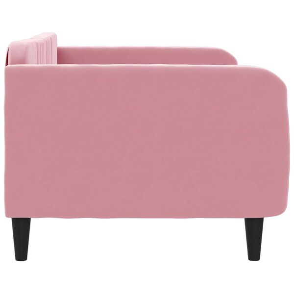 vidaXL daybed 90x200 cm velour pink
