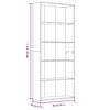 vidaXL bogreol m. 5 hylder 80x30x189 cm konstrueret tr&aelig; brun egetr&aelig;