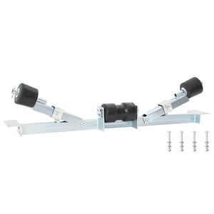 vidaXL B&aring;d Trailer Bundst&oslash;tte 90,5 x 12 x 32 cm S&oslash;lv Galvaniseret st&aring;l