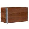 vidaXL pallerammer 3 stk. 100x50 cm massivt fyrretr&aelig; brun