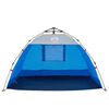 vidaXL 2-personers strandtelt vandtæt quick-release azurblå