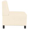 vidaXL | Modulsofa enhed uden arme | Creme 55 x 74 x 82 cm Corduroy stof