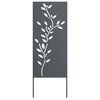vidaXL Have privatliv sk&aelig;rm Antracit 50 x 140 cm Koldvalset st&aring;l