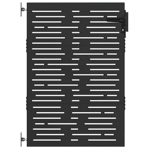 vidaXL havelåge 85x150 cm cortenstål firkantet design