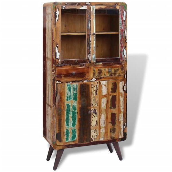 vidaXL skab 90x40x190 cm massivt genbrugstr&aelig;