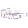 vidaXL daybed med udtr&aelig;k og skuffer 100x200 cm velour m&oslash;rkegr&aring;