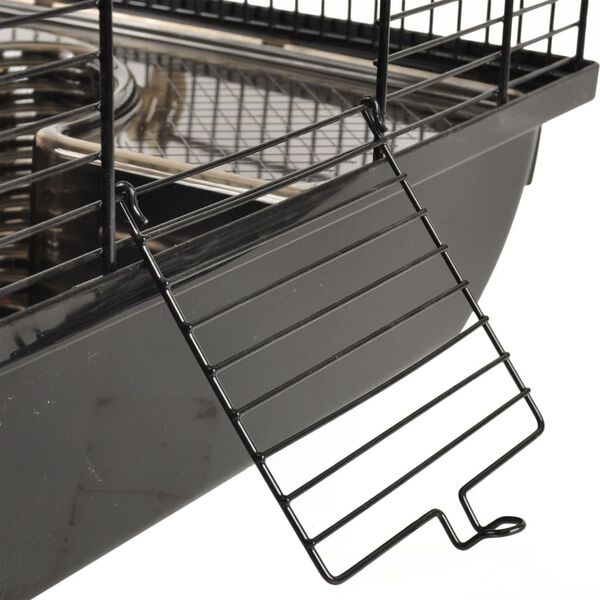 FLAMINGO hamsterbur Figo 58x38x40 cm sort og brun