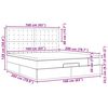 vidaXL osmannisk sengeramme med madras 160x200 cm stof cremefarvet