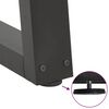 vidaXL spisebordsben V-formet 2 stk. antracit 100x(72-73,3) cm stål