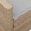 vidaXL havesofa med hynder polyrattan beige
