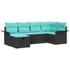 vidaXL Havesofa S&aelig;t 6 stk. Poly rattan