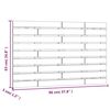 vidaXL sengegavl 96x3x63 cm massivt fyrretr&aelig; hvid