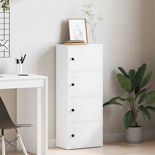 vidaXL bogreol 40x24x102 cm konstrueret tr&aelig; hvid