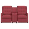 vidaXL 2-personers massagestol med kopholder vinrød