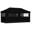 vidaXL Party Tent Sort 292 x 580 x 315 cm Oxford stof