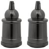 vidaXL lampeholdere 2 stk blank sort E27