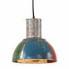 vidaXL industriel h&aelig;ngelampe 28,5 cm E27 25 W rund flerfarvet