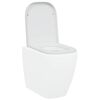 vidaXL Toilet s&aelig;de Hvid 47,5 x 35 x 3,6 cm Duroplast