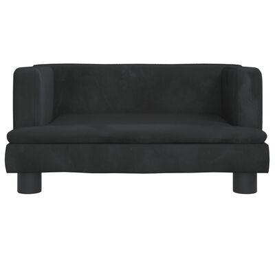 vidaXL sofa til børn 60x45x30 cm velour sort