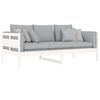 vidaXL daybed massivt fyrretr&aelig; hvid 90x190 cm