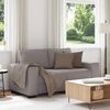 vidaXL 2-personers sofa 160x77x82 cm stof gr&aring;brun