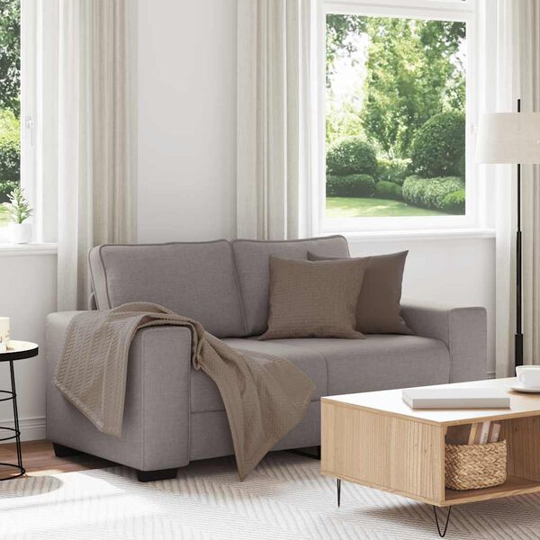 vidaXL 2-personers sofa 160x77x82 cm stof gr&aring;brun