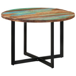 vidaXL spisebord 110x75 cm massivt genbrugstr&aelig;