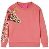 Sweatshirt til b&oslash;rn str. 128 gammelrosa