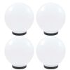 vidaXL LED-kuglelamper 4 stk. kugleformet 25 cm PMMA