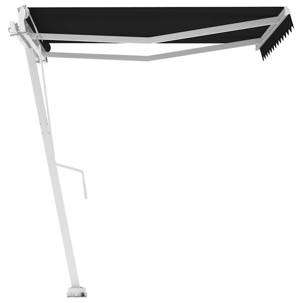vidaXL fritst&aring;ende markise 350x250 cm manuel betjening antracitgr&aring;