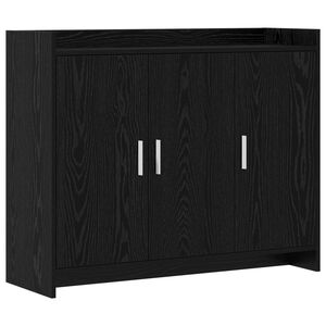 vidaXL Sideboard Sort eg 98,5 x 33 x 80 cm Konstrueret tr&aelig;