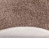 vidaXL Anti-slip Shaggy t&aelig;ppe Brun 90 x 90 cm PP