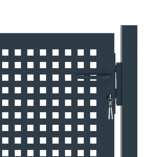 vidaXL hegnsl&aring;ge antracit 102x75 cm st&aring;l