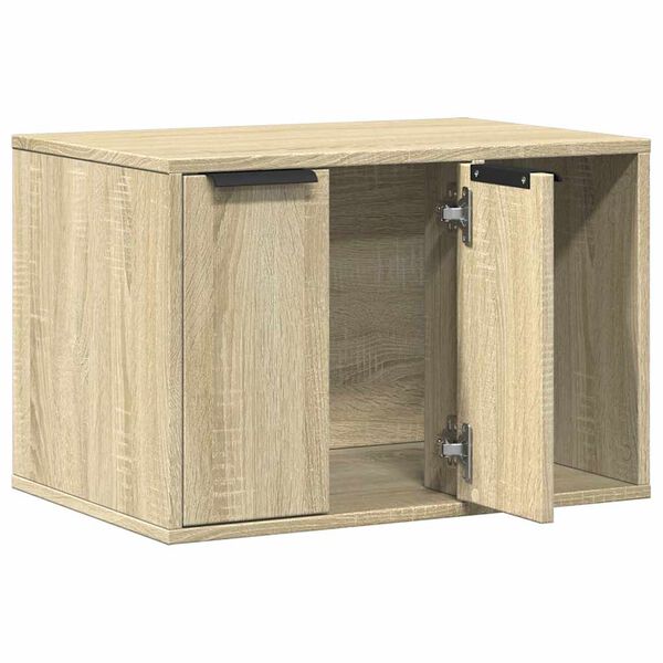 vidaXL toiletskjuler kattebakke 60x40x40 cm konstrueret tr&aelig; sonoma-eg